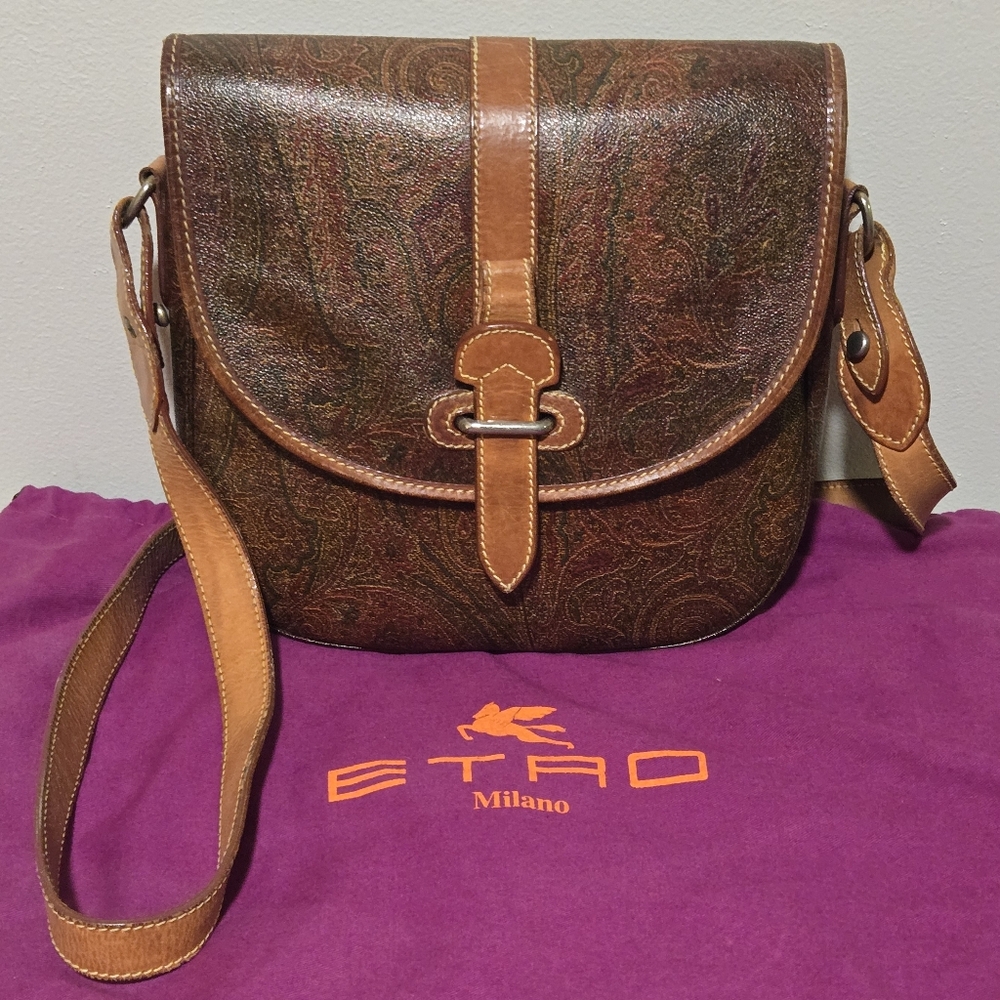 Etro Vintage Arnica Messenger Crossbody Bag